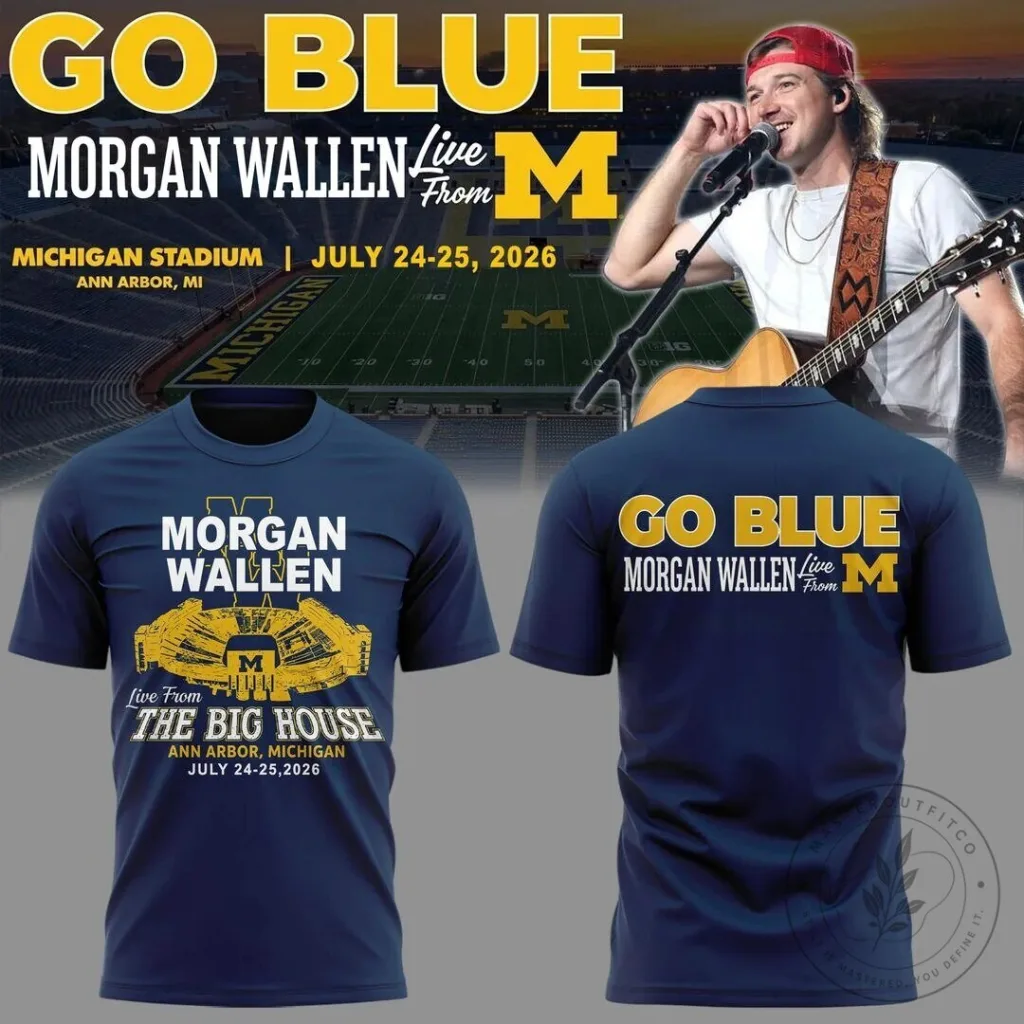 Morgan Wallen Live From Michigan Stadium The Big House Concert T-Shirt
