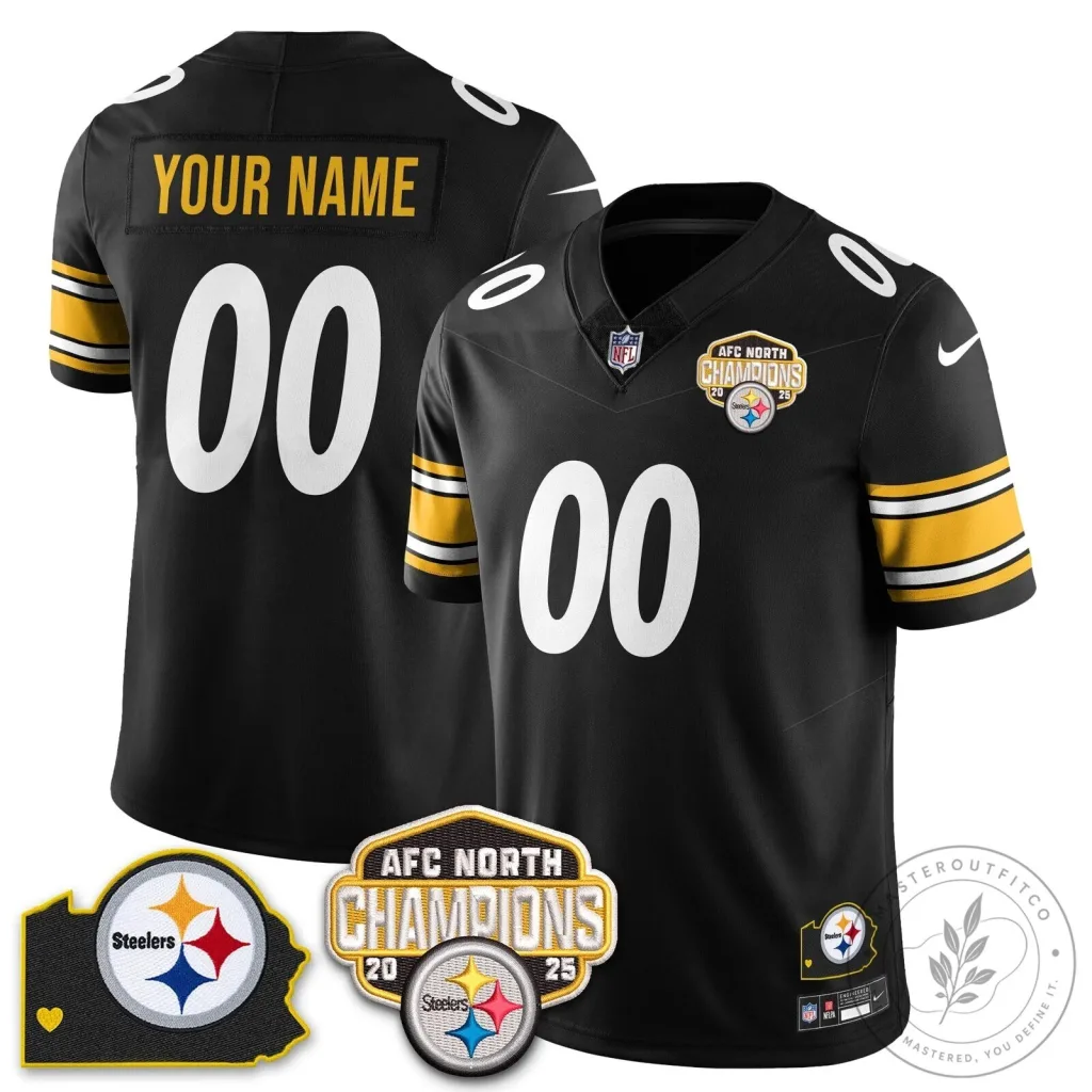 Pittsburgh Steelers Custom Jersey - Champions of the AFC North Pittsburgh Steelers Custom Jersey - Champions of the AFC North