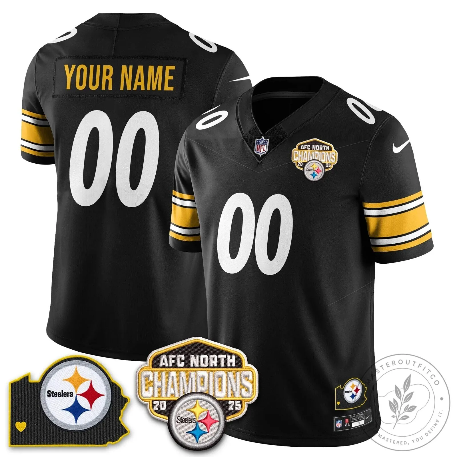 Pittsburgh Steelers Custom Jersey - Champions of the AFC North
