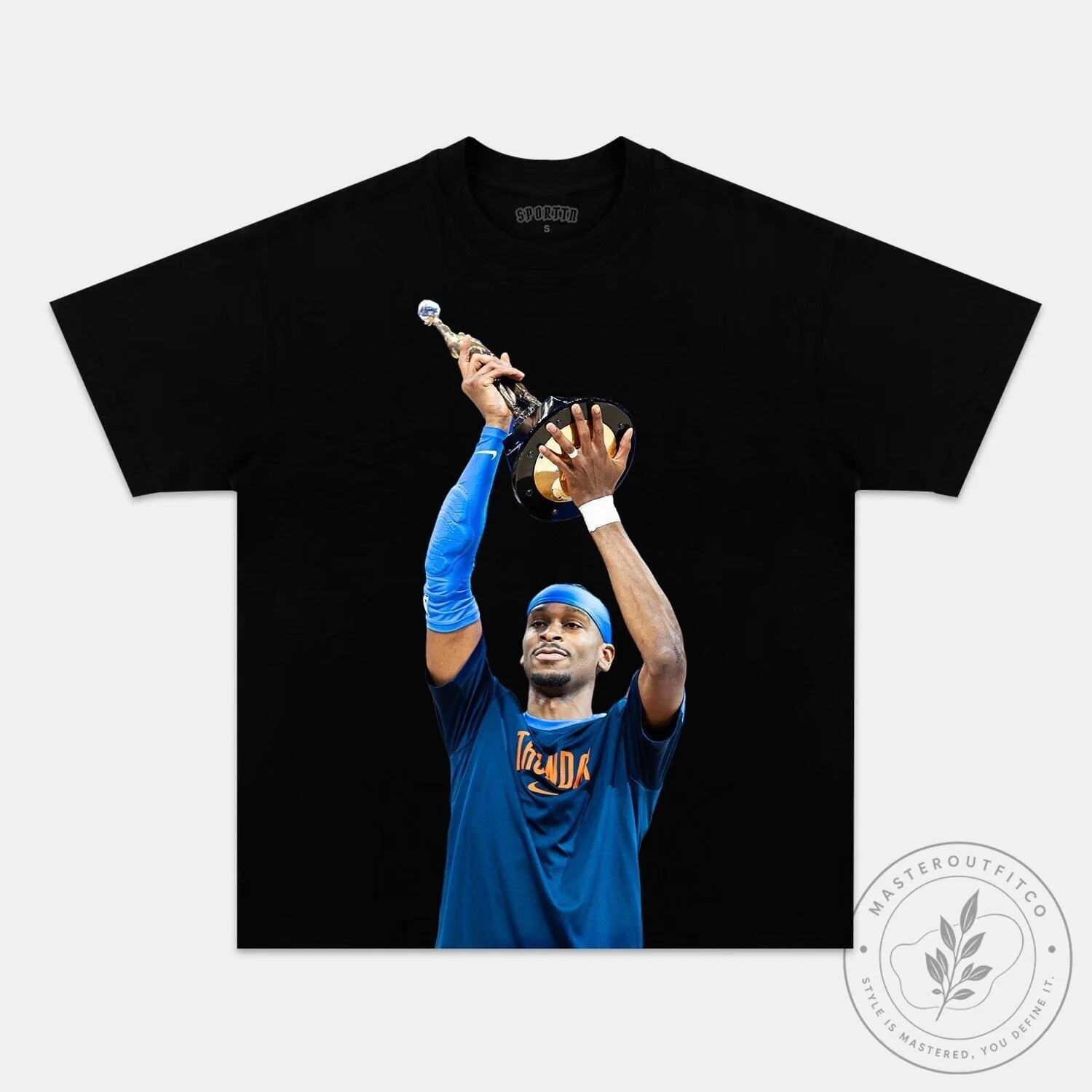 Shai Gilgeous-Alexander MVP Basketball Player Black Graphic T-Shirt