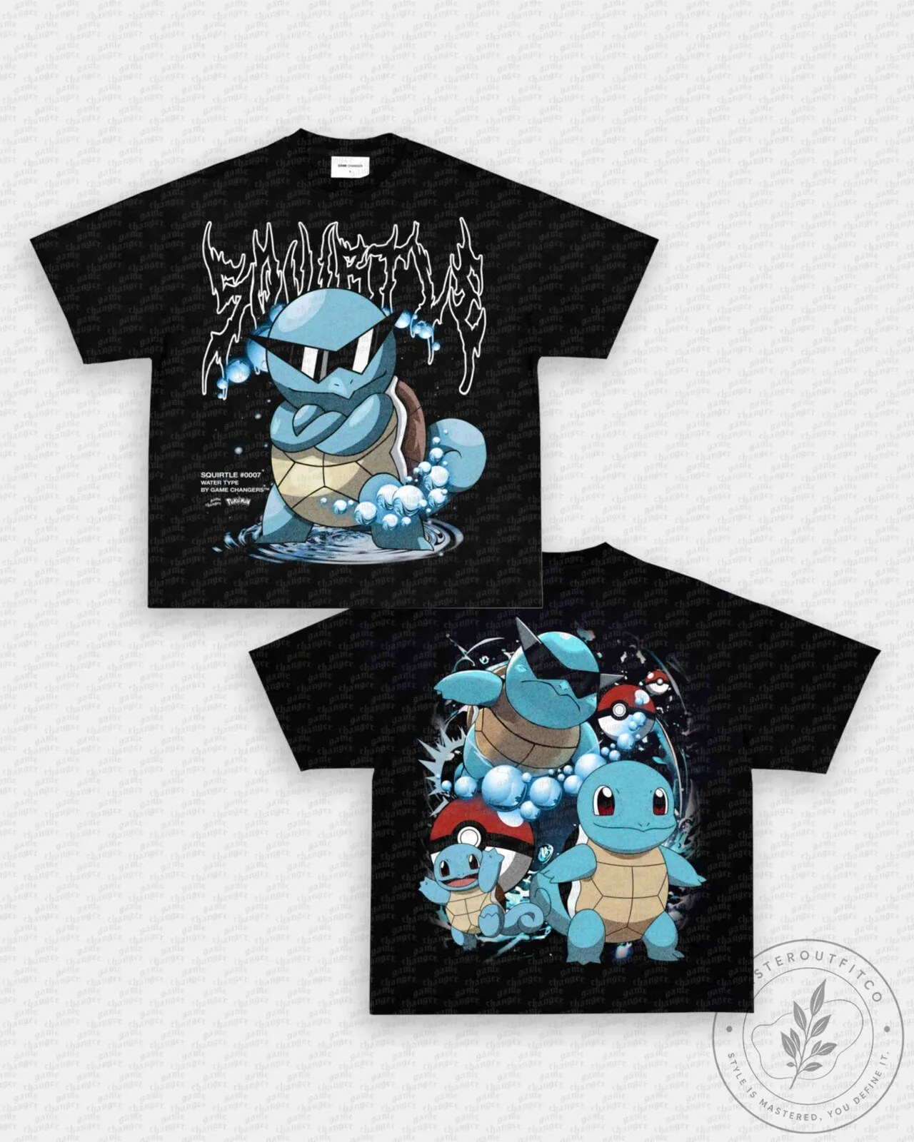 Squirtle Pokemon Water Type Starter Graphic T-Shirt