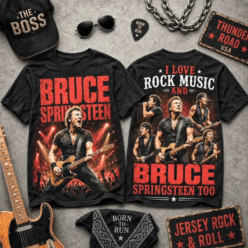 Bruce Springsteen Born to Run Rock Music Fan T-Shirt 11 Bruce Springsteen Born to Run Rock Music Fan T-Shirt