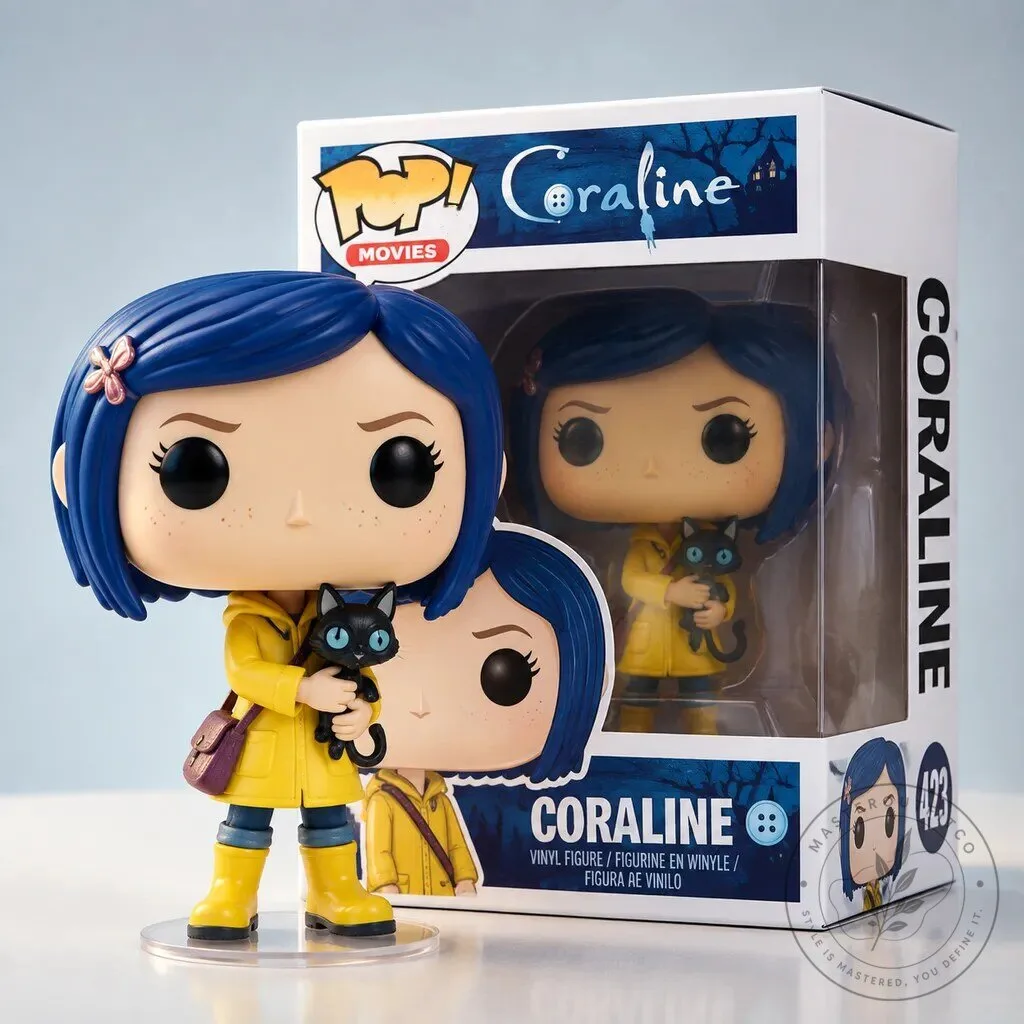 Coraline with Cat Vinyl Figure Collectible Toy 1 Coraline with Cat Vinyl Figure Collectible Toy