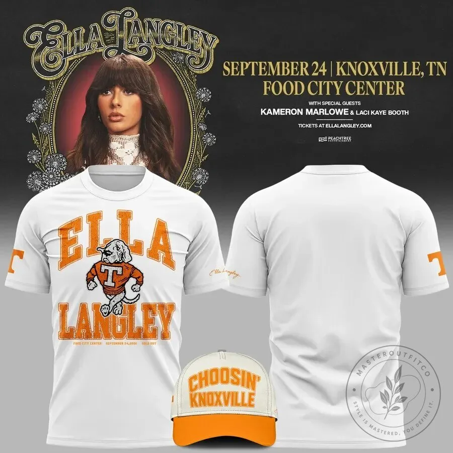 Dandelion Tour 2026 T-Shirt by Ella Langley for Knoxville Tennessee Volunteers