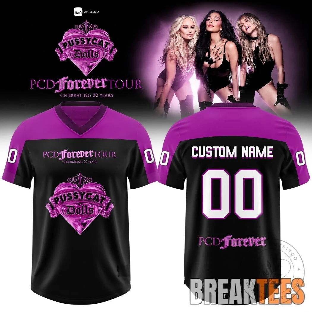 The Pussycat Dolls Forever Tour 20th Anniversary Custom Football Jersey