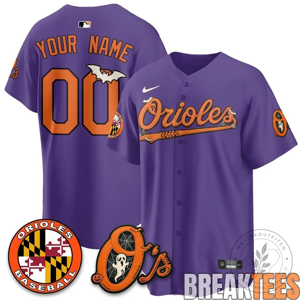 Baltimore Orioles Halloween Custom Baseball Jersey 13 Baltimore Orioles Halloween Custom Baseball Jersey
