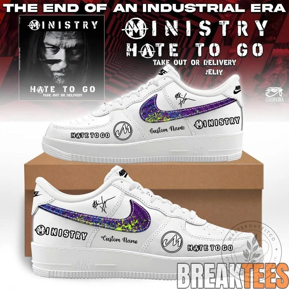 Ministry Band Farewell Tour Hate To Go Custom Name Air Force 1 Shoes 3 Ministry Band Farewell Tour Hate To Go Custom Name Air Force 1 Shoes