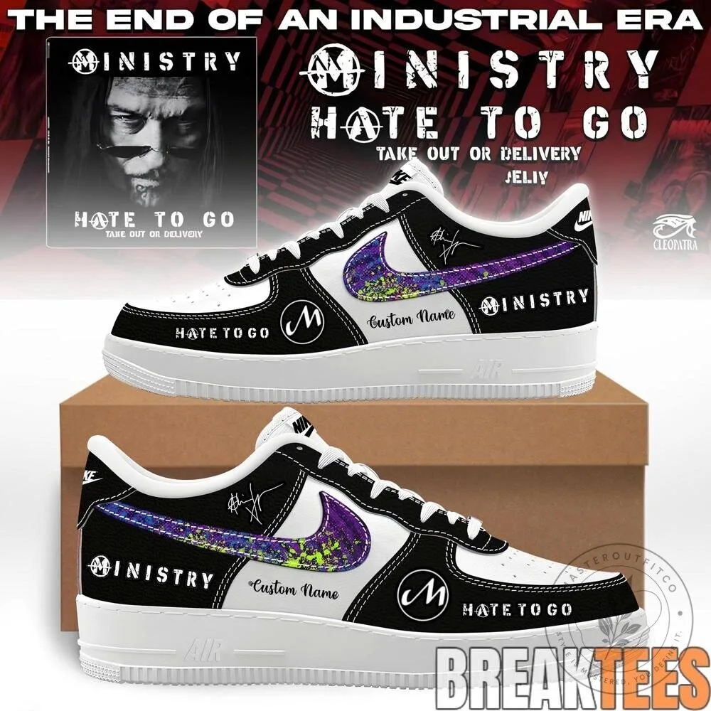 Ministry Band Farewell Tour Hate To Go Custom Name Air Force 1 Shoes 11 Ministry Band Farewell Tour Hate To Go Custom Name Air Force 1 Shoes