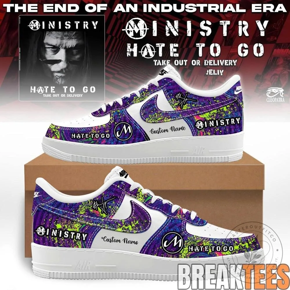 Ministry Band Farewell Tour Hate To Go Custom Name Air Force 1 Shoes 13 Ministry Band Farewell Tour Hate To Go Custom Name Air Force 1 Shoes