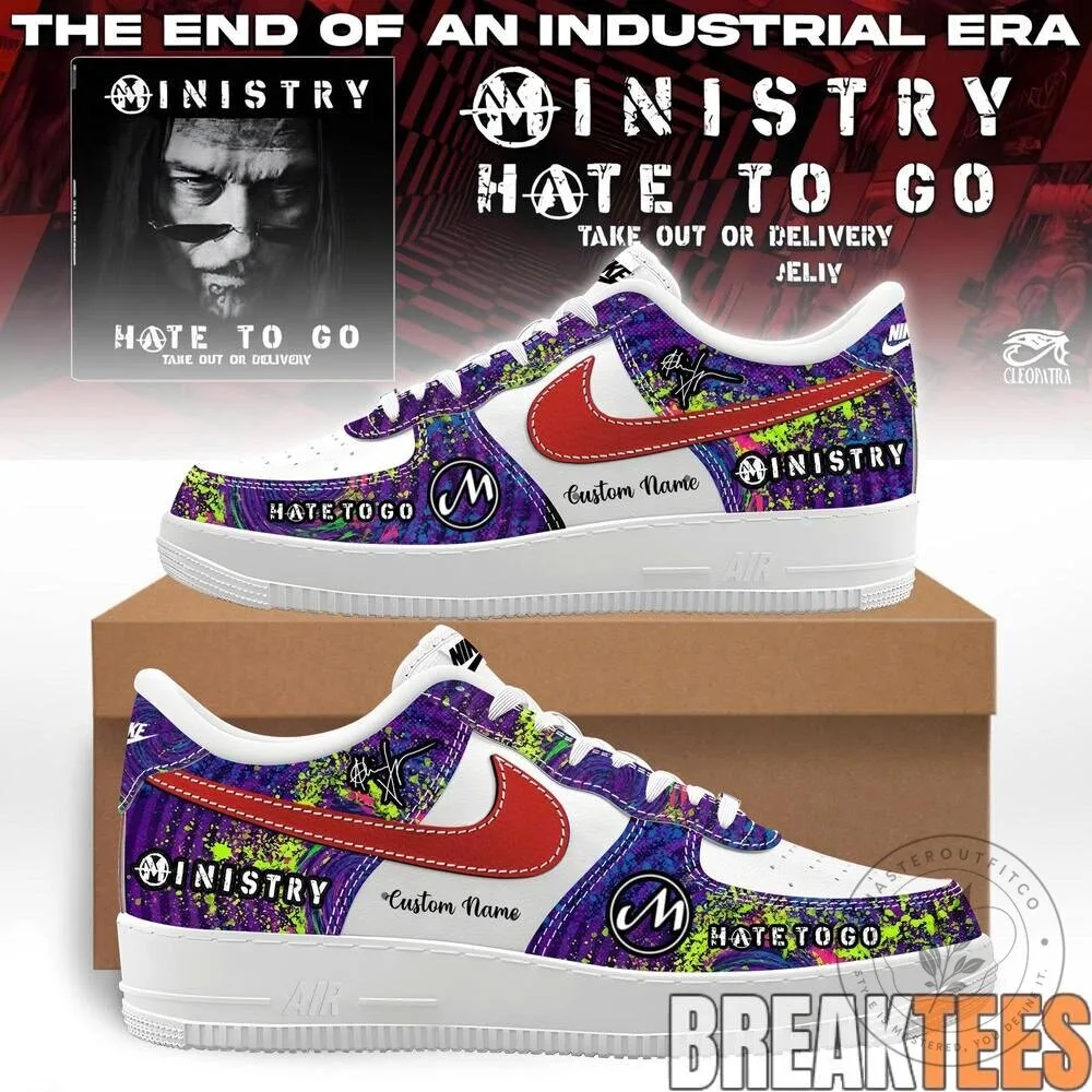 Ministry Band Farewell Tour Hate To Go Custom Name Air Force 1 Shoes 15 Ministry Band Farewell Tour Hate To Go Custom Name Air Force 1 Shoes