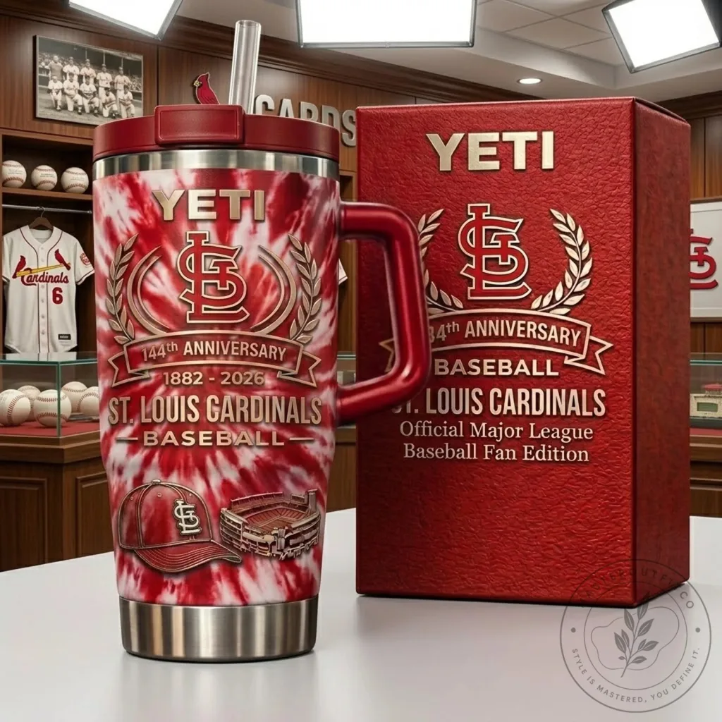 St. Louis Cardinals 144th Anniversary Baseball Fan Edition Tumbler St. Louis Cardinals 144th Anniversary Baseball Fan Edition Tumbler