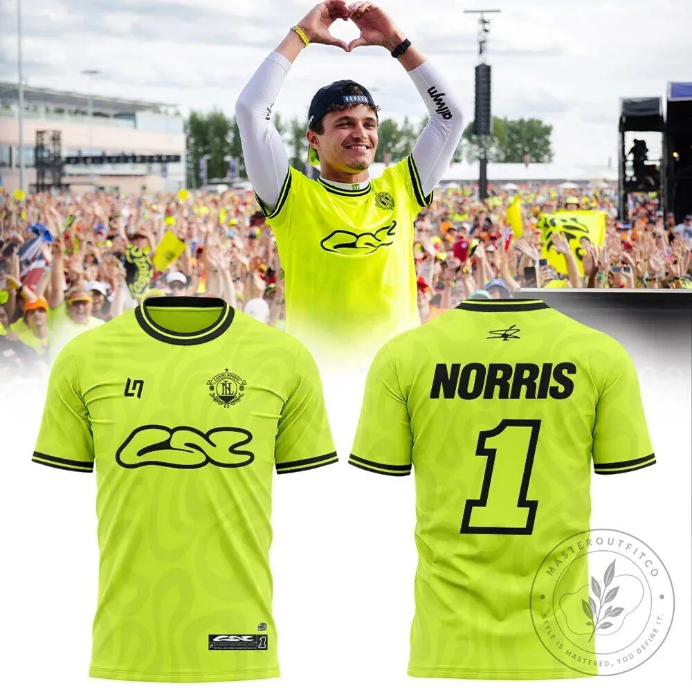 Lando Norris Formula 1 Racing Team Fan Jersey 4 Lando Norris Formula 1 Racing Team Fan Jersey