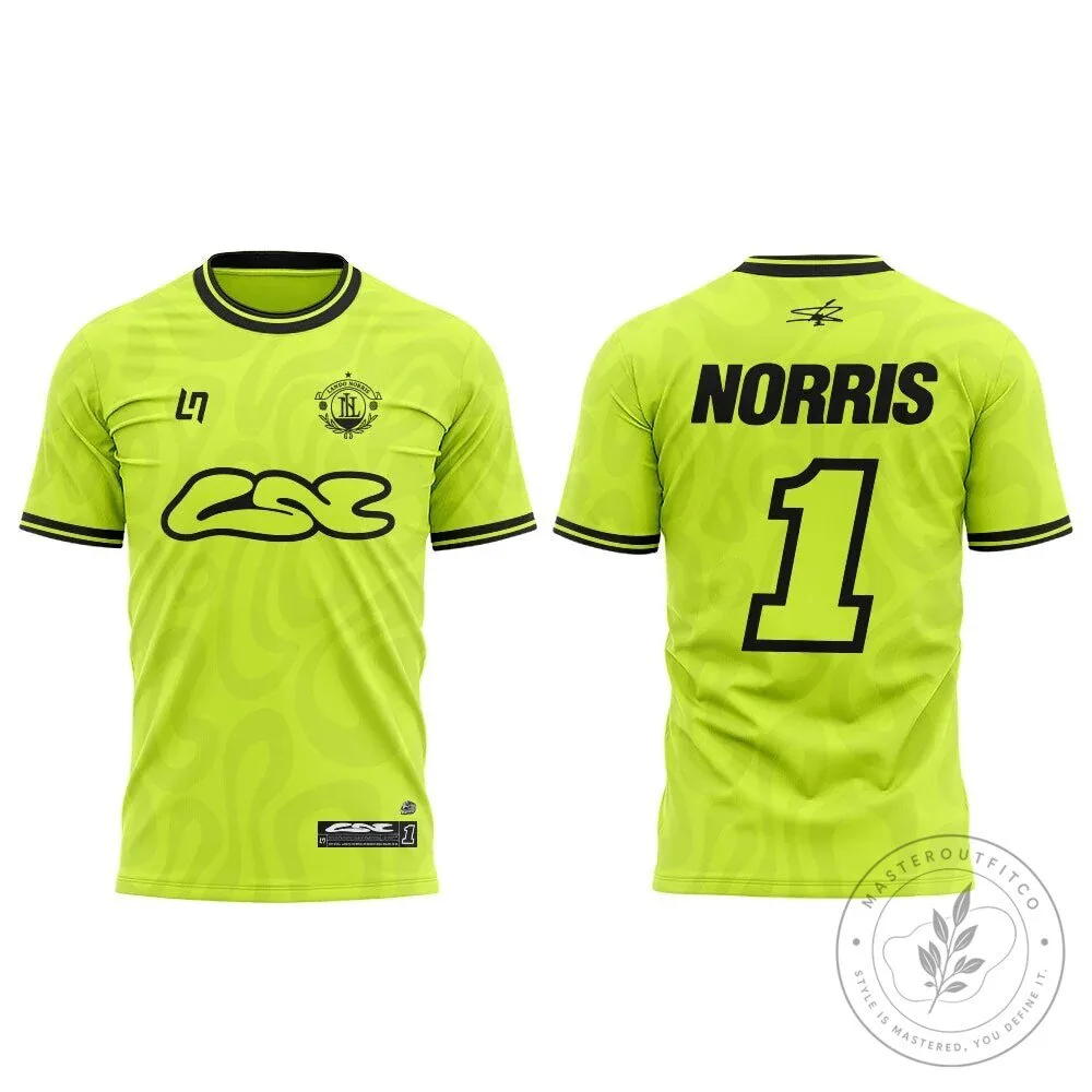 Lando Norris Formula 1 Racing Team Fan Jersey 8 Lando Norris Formula 1 Racing Team Fan Jersey