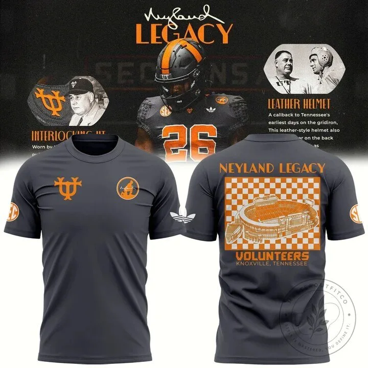 Tennessee Football Neyland Legacy Volunteers Knoxville T-Shirt