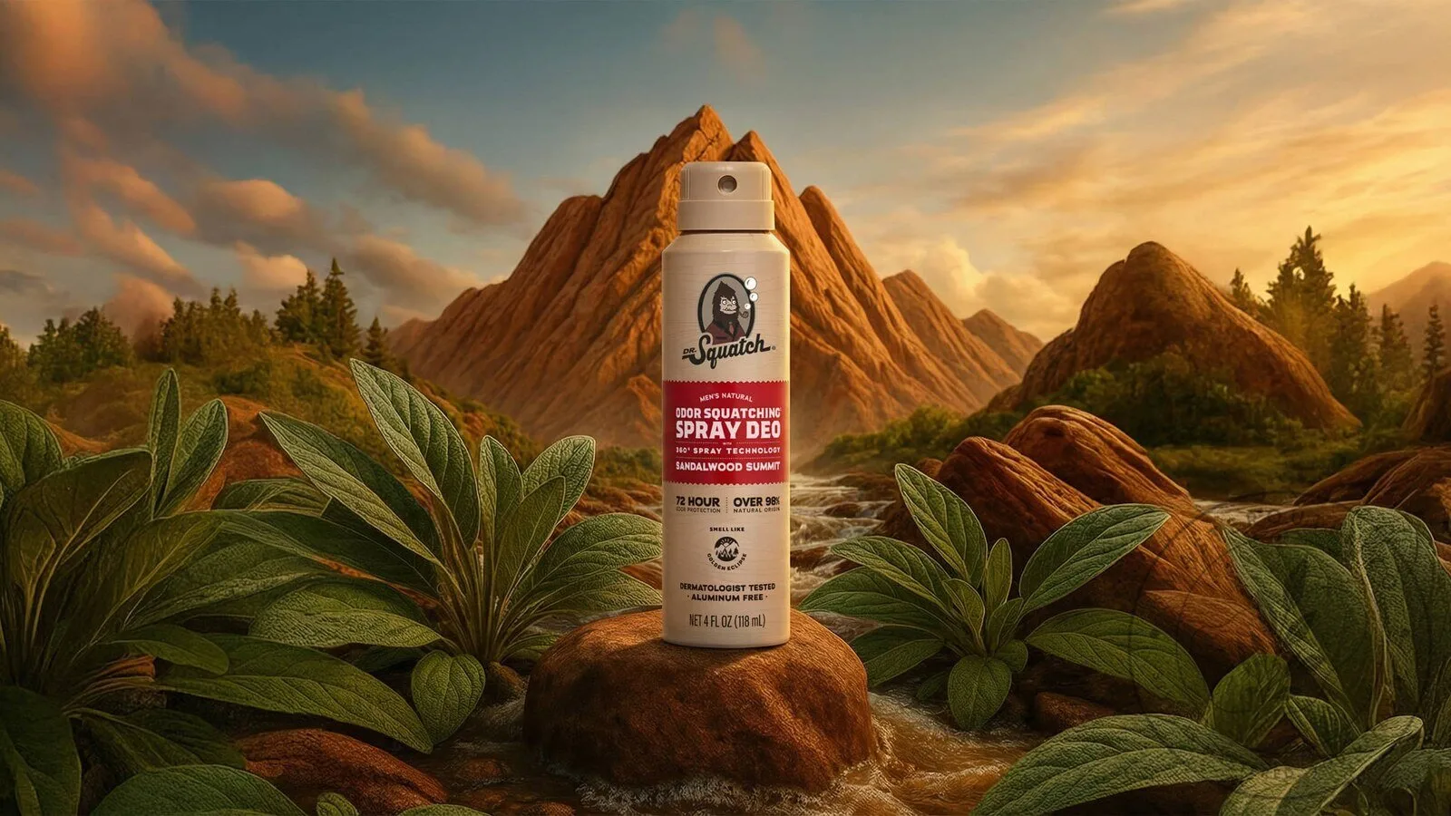 Dr. Squatch Sandalwood Summit Natural Odor Squatching Spray Deodorant 6 Dr. Squatch Sandalwood Summit Natural Odor Squatching Spray Deodorant