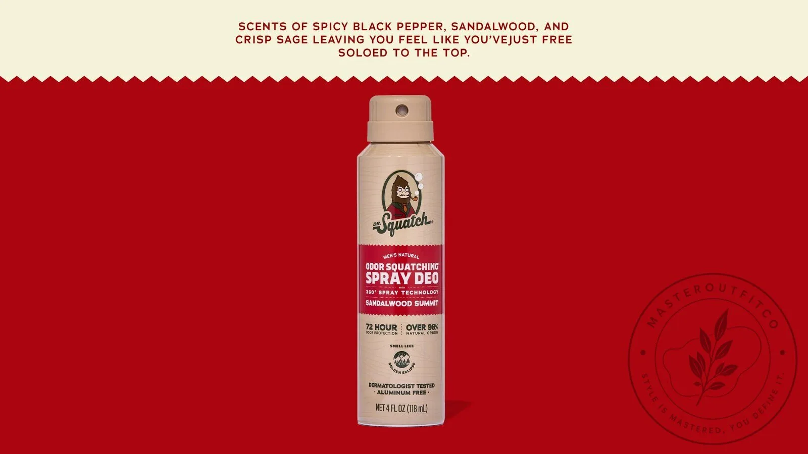 Dr. Squatch Sandalwood Summit Natural Odor Squatching Spray Deodorant 9 Dr. Squatch Sandalwood Summit Natural Odor Squatching Spray Deodorant