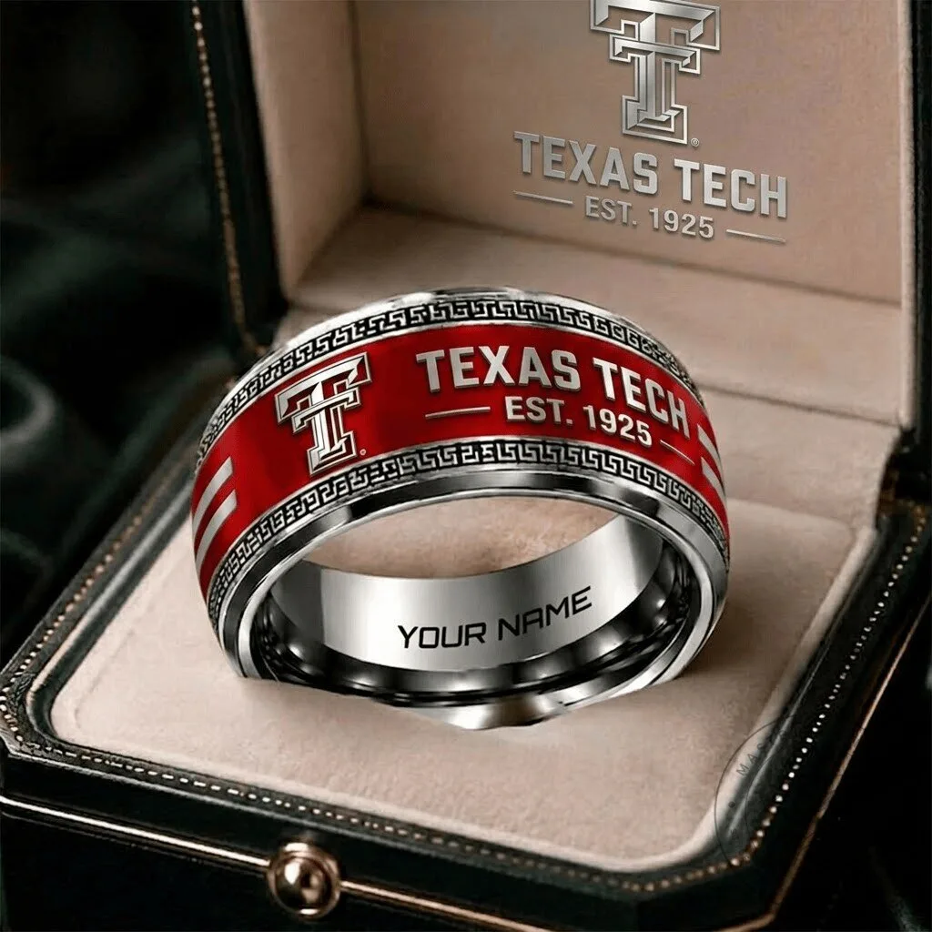 Texas Tech Red Raiders Personalized Engraved College Sports Team Ring 1 Texas Tech Red Raiders Personalized Engraved College Sports Team Ring