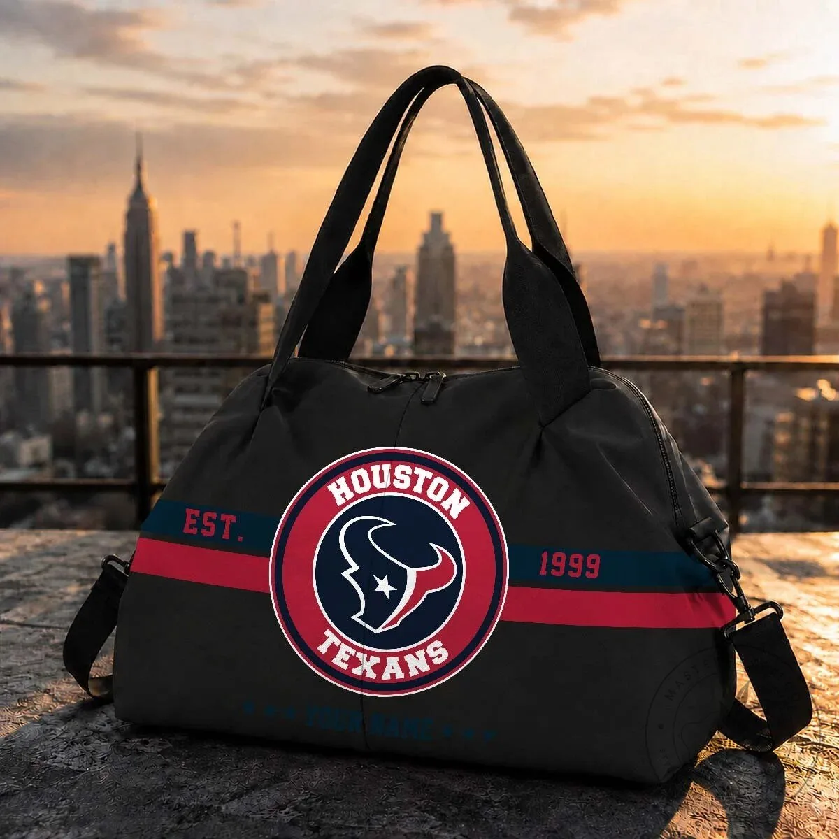 Houston Texans Established 1999 NFL Football Team Travel Bag