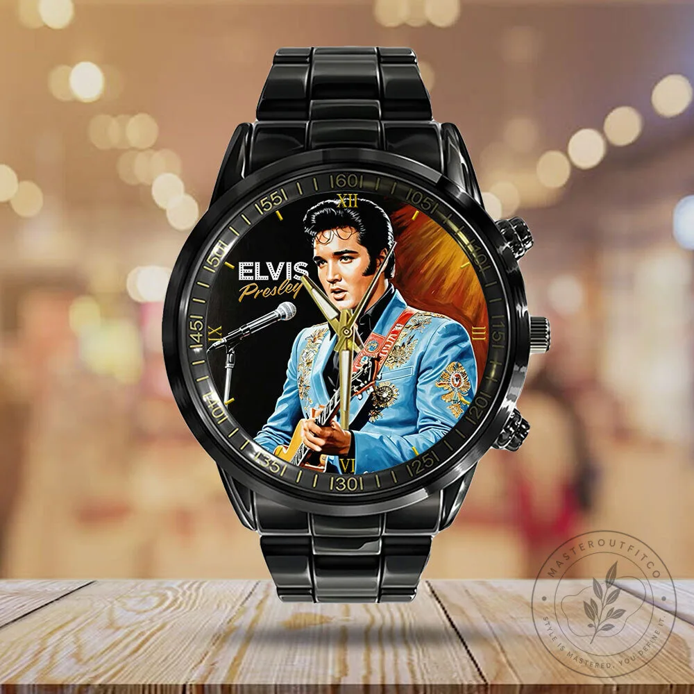 Stainless Steel Watch featuring Elvis Presley, Icon of Rock and Roll 9 Stainless Steel Watch featuring Elvis Presley, Icon of Rock and Roll