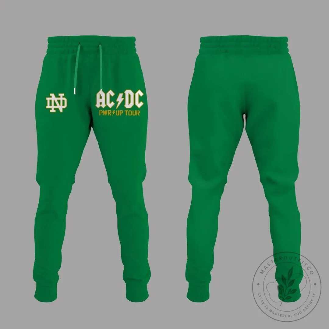 2026 Green Hoodie for Notre Dame Football AC/DC Power Up Tour 13 2026 Green Hoodie for Notre Dame Football AC/DC Power Up Tour