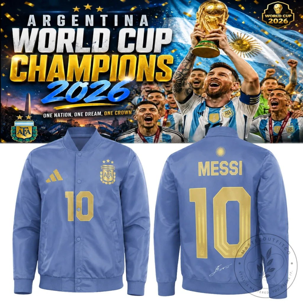 ,,,.LIONEL MESSI - Argentina World Cup Champions 2026 Signed - Bomber 26 ,,,.LIONEL MESSI - Argentina World Cup Champions 2026 Signed - Bomber