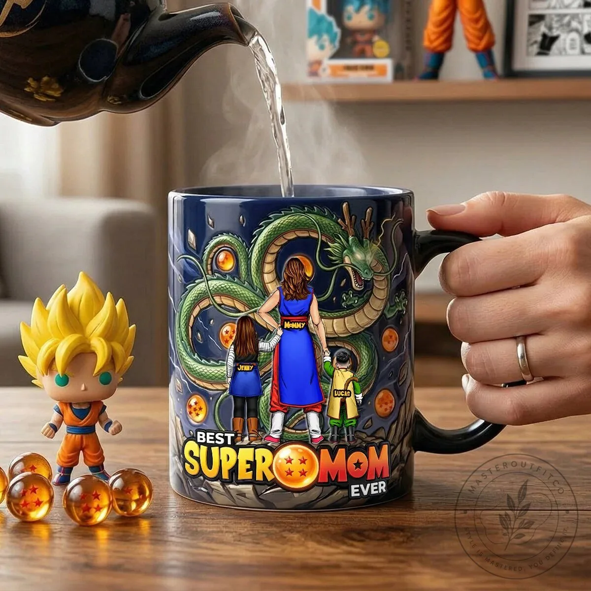 Dragon Ball Z Super Mom and Kids Personalized Ceramic Coffee Mug 10 Dragon Ball Z Super Mom and Kids Personalized Ceramic Coffee Mug
