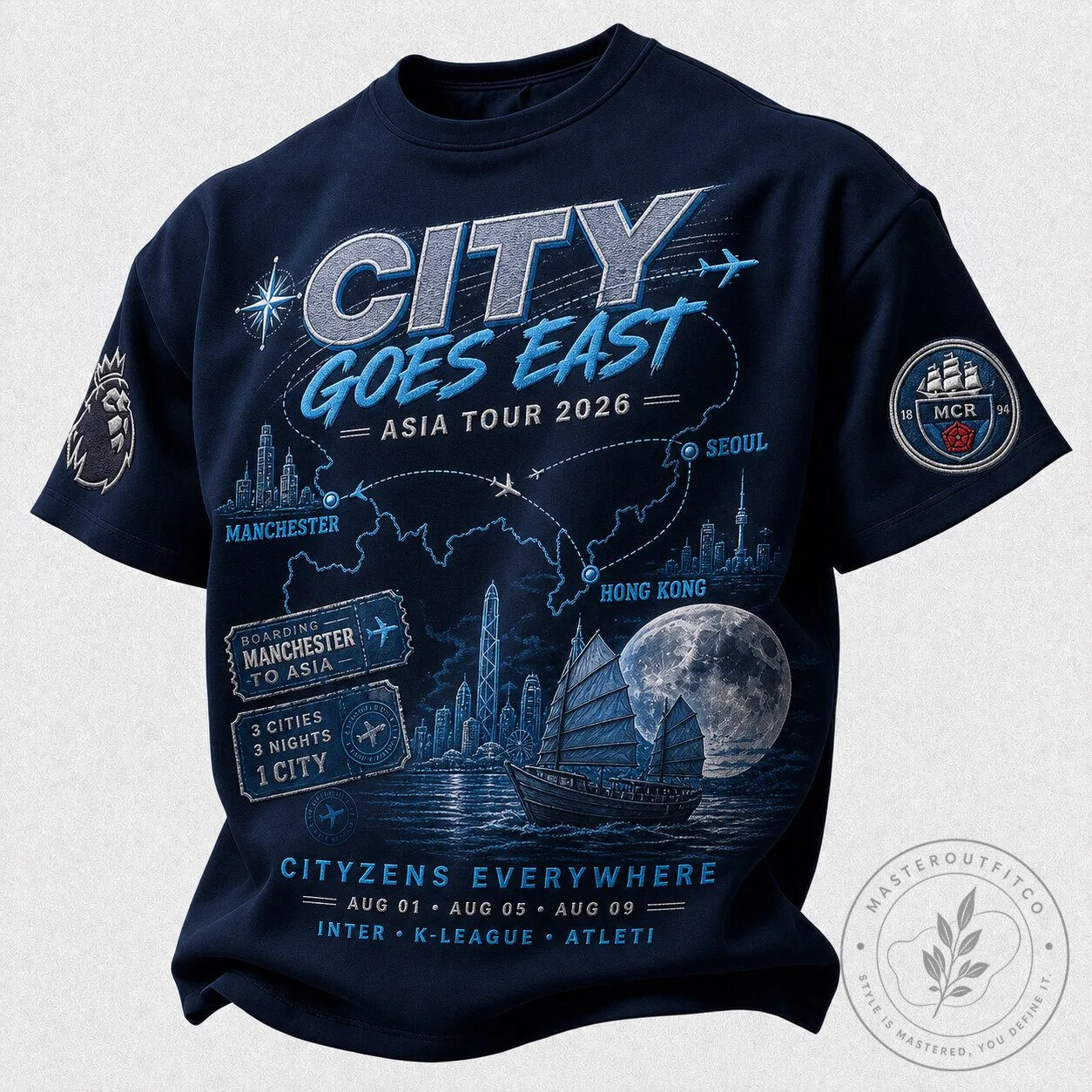Manchester City Football Club Goes East Asia Tour 2026 T-Shirt 9 Manchester City Football Club Goes East Asia Tour 2026 T-Shirt