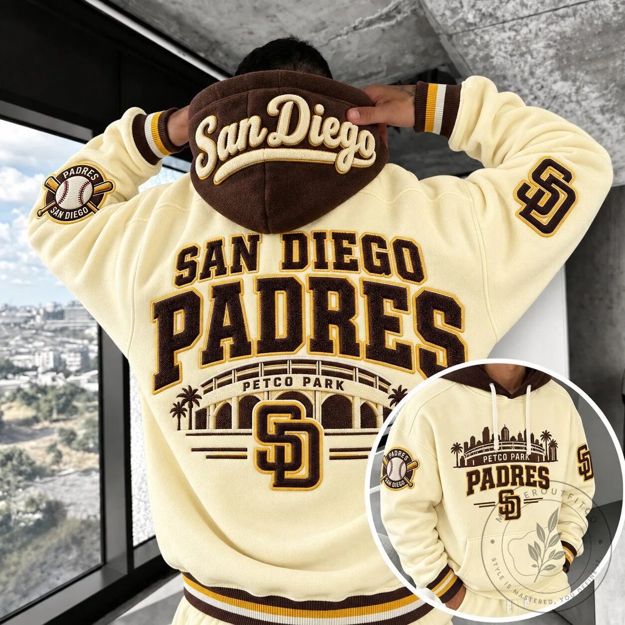 San Diego Padres Petco Park Stadium Baseball Team Hoodie