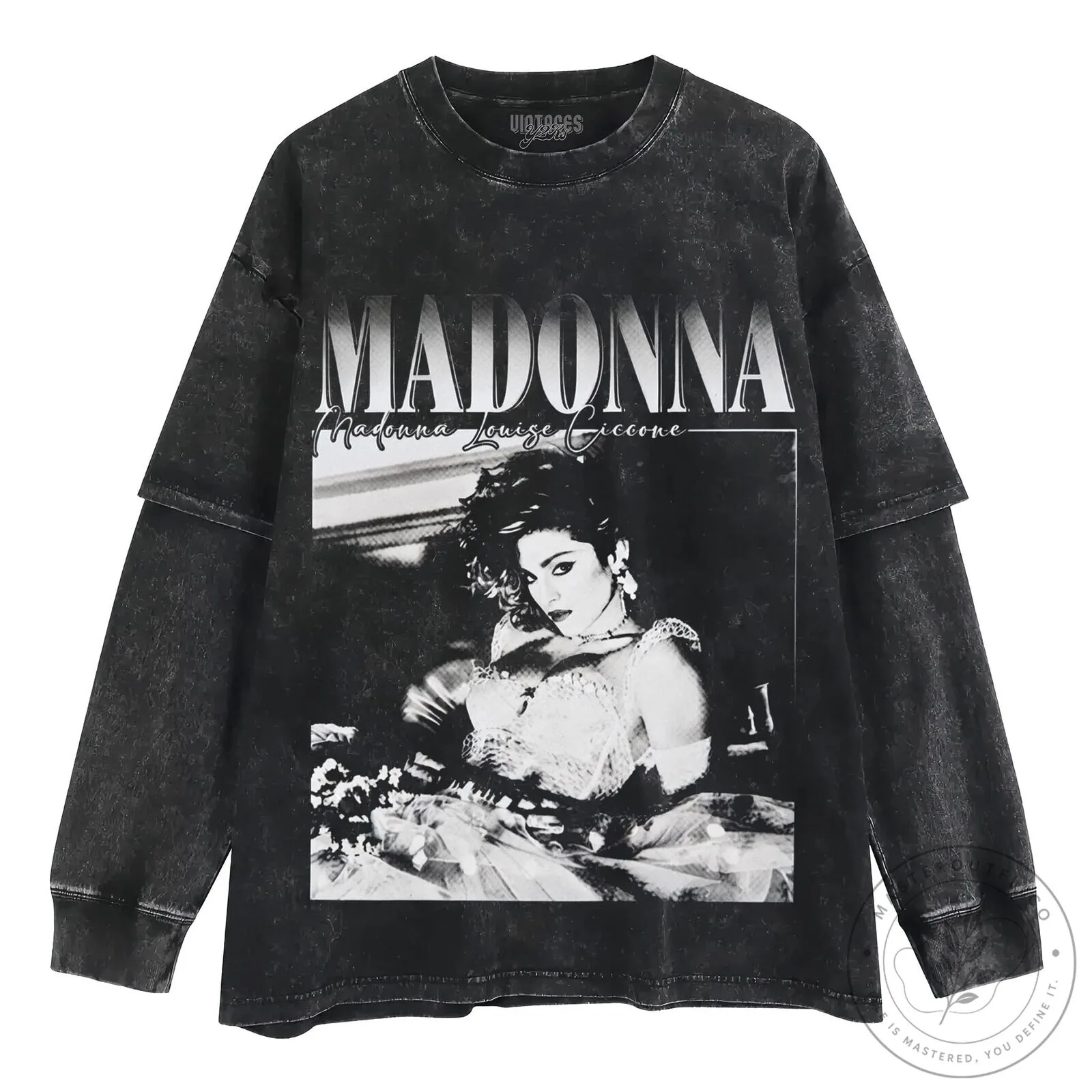 Madonna Louise Ciccone Black and White Vintage Style Graphic T-Shirt 14 Madonna Louise Ciccone Black and White Vintage Style Graphic T-Shirt