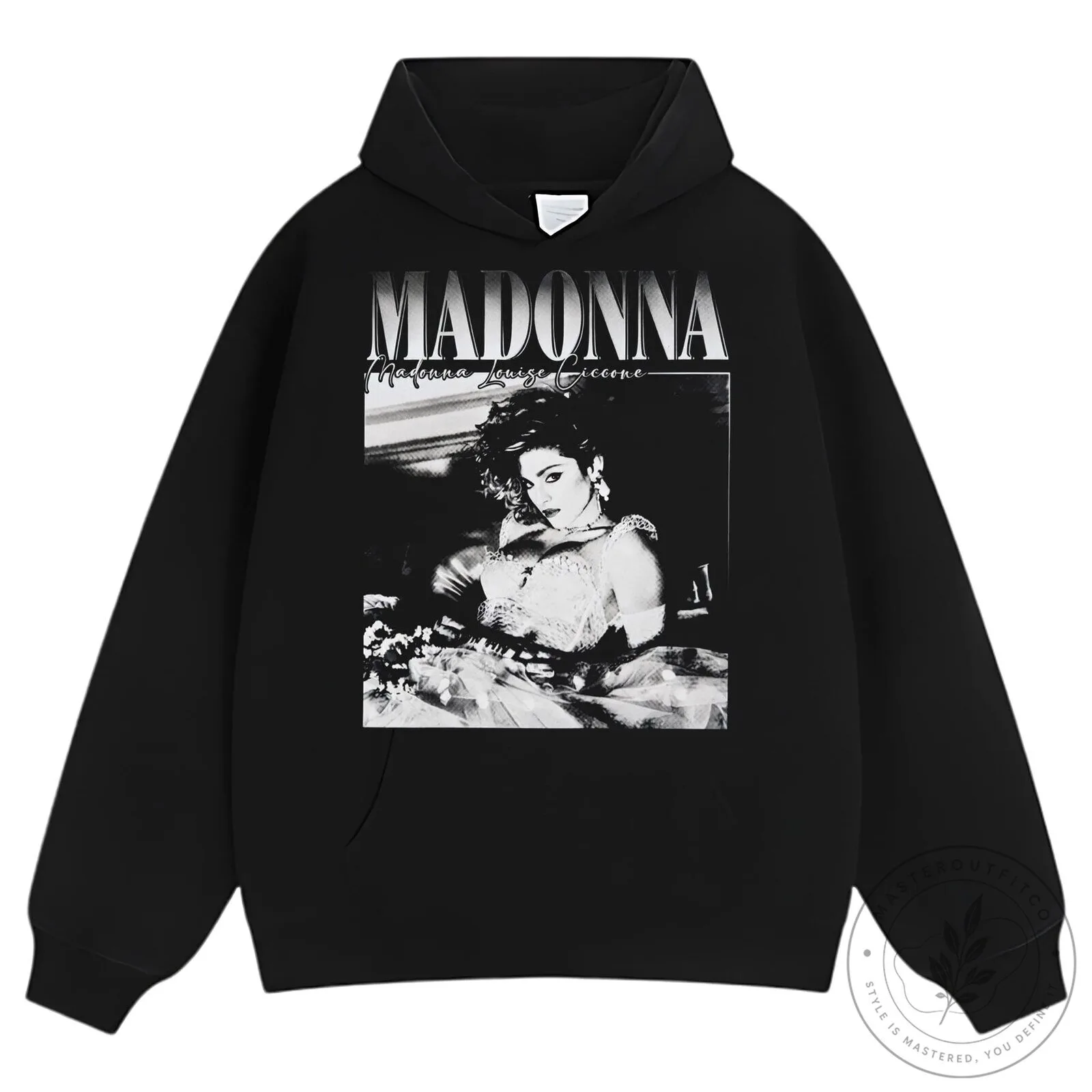 Madonna Louise Ciccone Black and White Vintage Style Graphic T-Shirt 17 Madonna Louise Ciccone Black and White Vintage Style Graphic T-Shirt