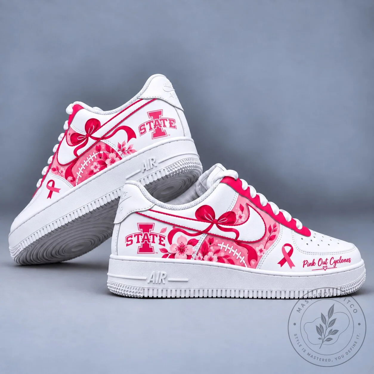 Iowa State Cyclones Pink Out Breast Cancer Awareness Shoes