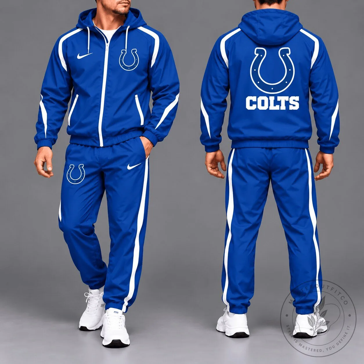 Indianapolis Colts National Football League Full Zip Hooded Tracksuit Jacket