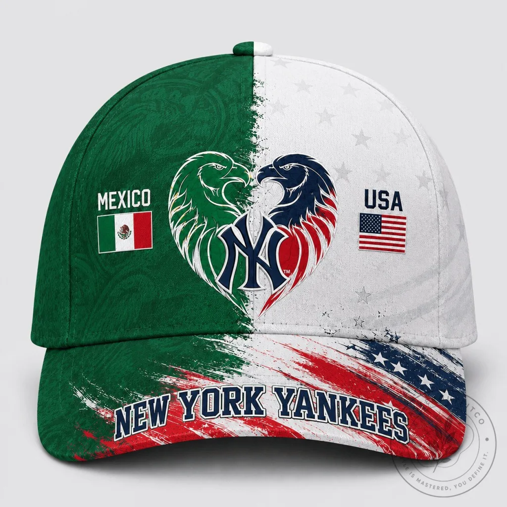 Mexico vs USA New York Yankees Baseball Cap Hat Mexico vs USA New York Yankees Baseball Cap Hat