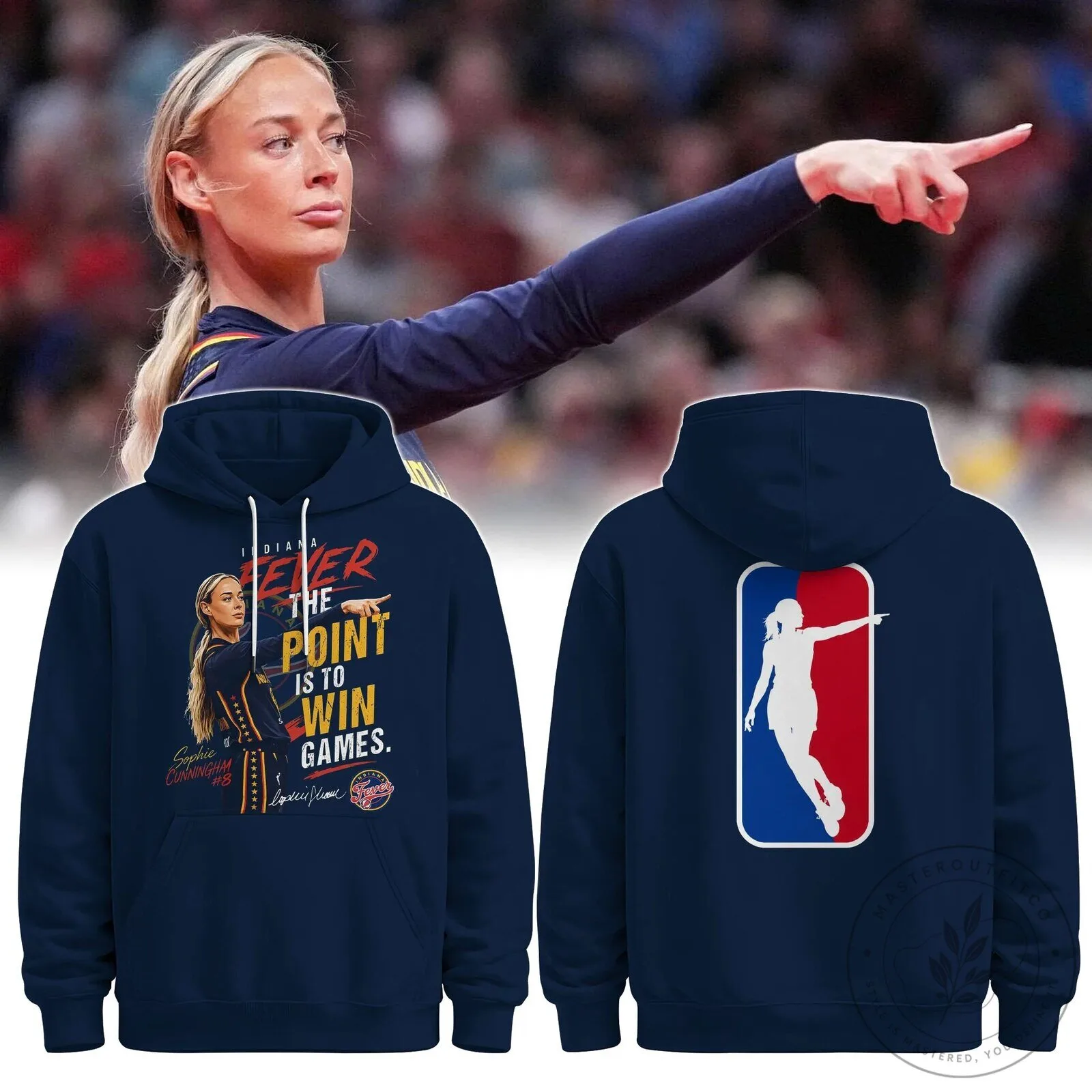 Sophie Cunningham Indiana Fever Never The Point Is To Win Games Hoodie