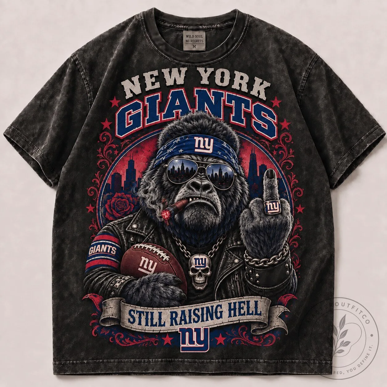 New York Giants Football Team 1D Fan T-Shirt for Men and Women