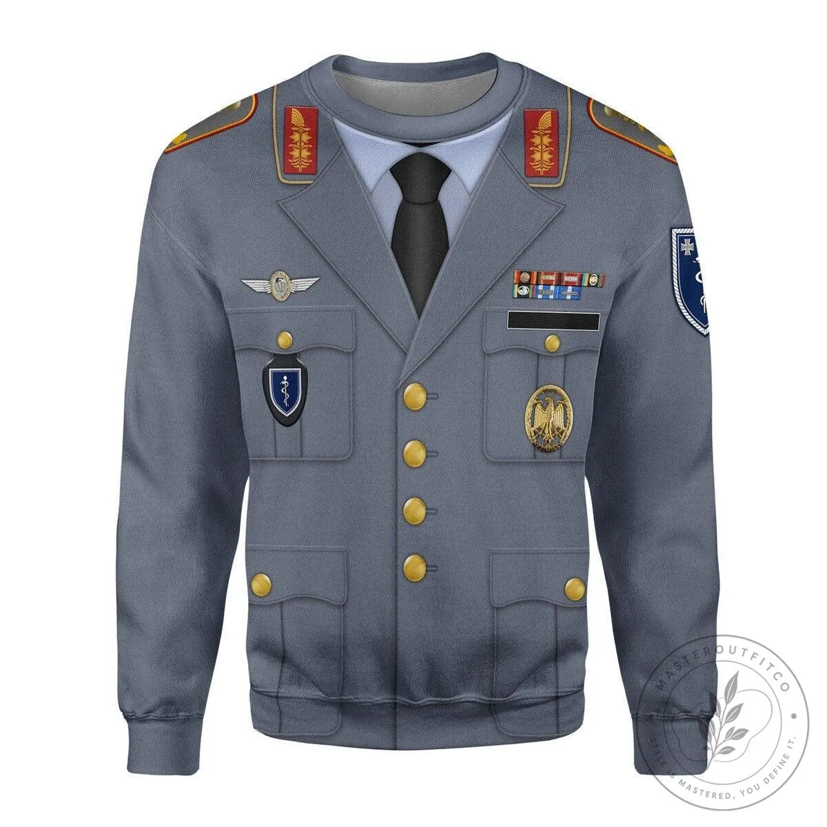 German Army Joint Medical Service General Uniform Costume Hoodie 16 German Army Joint Medical Service General Uniform Costume Hoodie