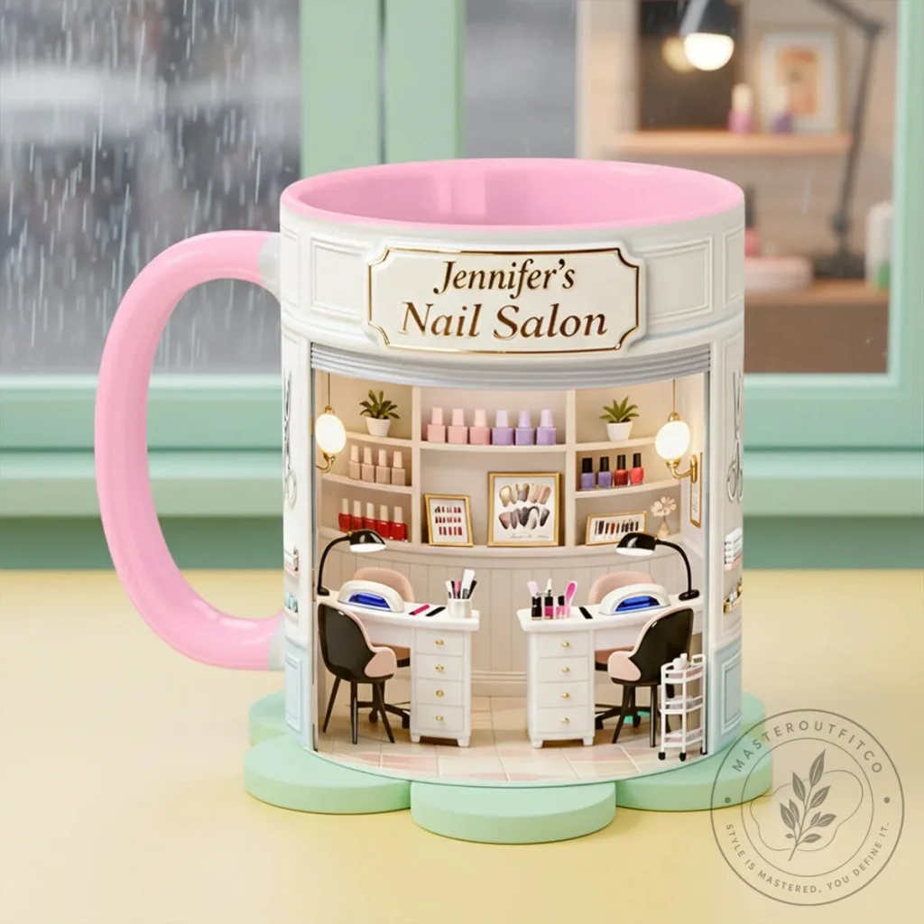 Personalized Nail Salon Coffee Mug for Manicurist or Nail Technician 29 Personalized Nail Salon Coffee Mug for Manicurist or Nail Technician