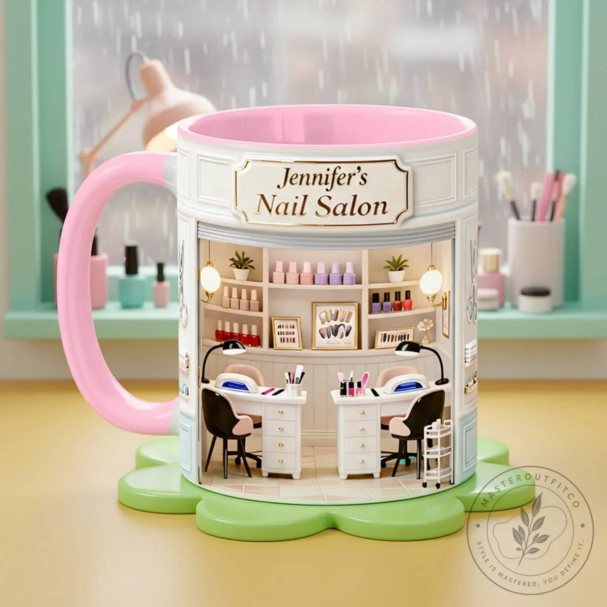 Personalized Nail Salon Coffee Mug for Manicurist or Nail Technician 8 Personalized Nail Salon Coffee Mug for Manicurist or Nail Technician