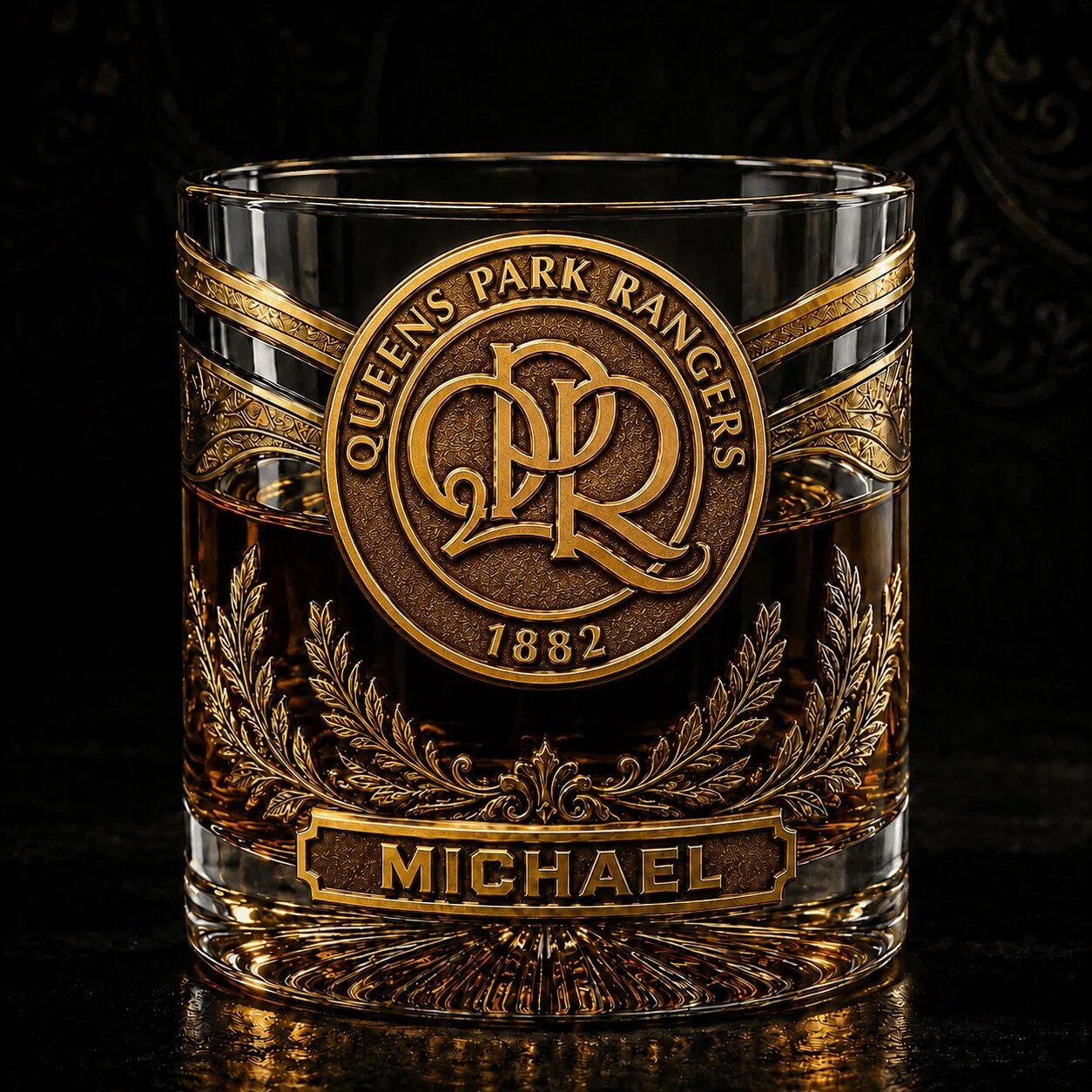 Queens Park Rangers Football Club 1882 Custom Whiskey Glass