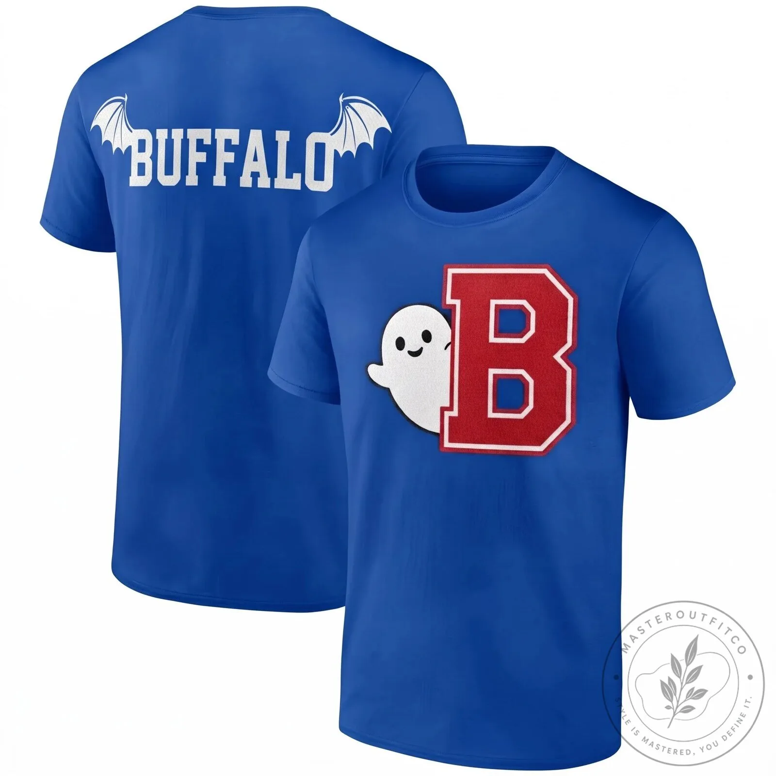 Buffalo Bills Halloween Ghost Logo Black Short Sleeve T-Shirt 16 Buffalo Bills Halloween Ghost Logo Black Short Sleeve T-Shirt