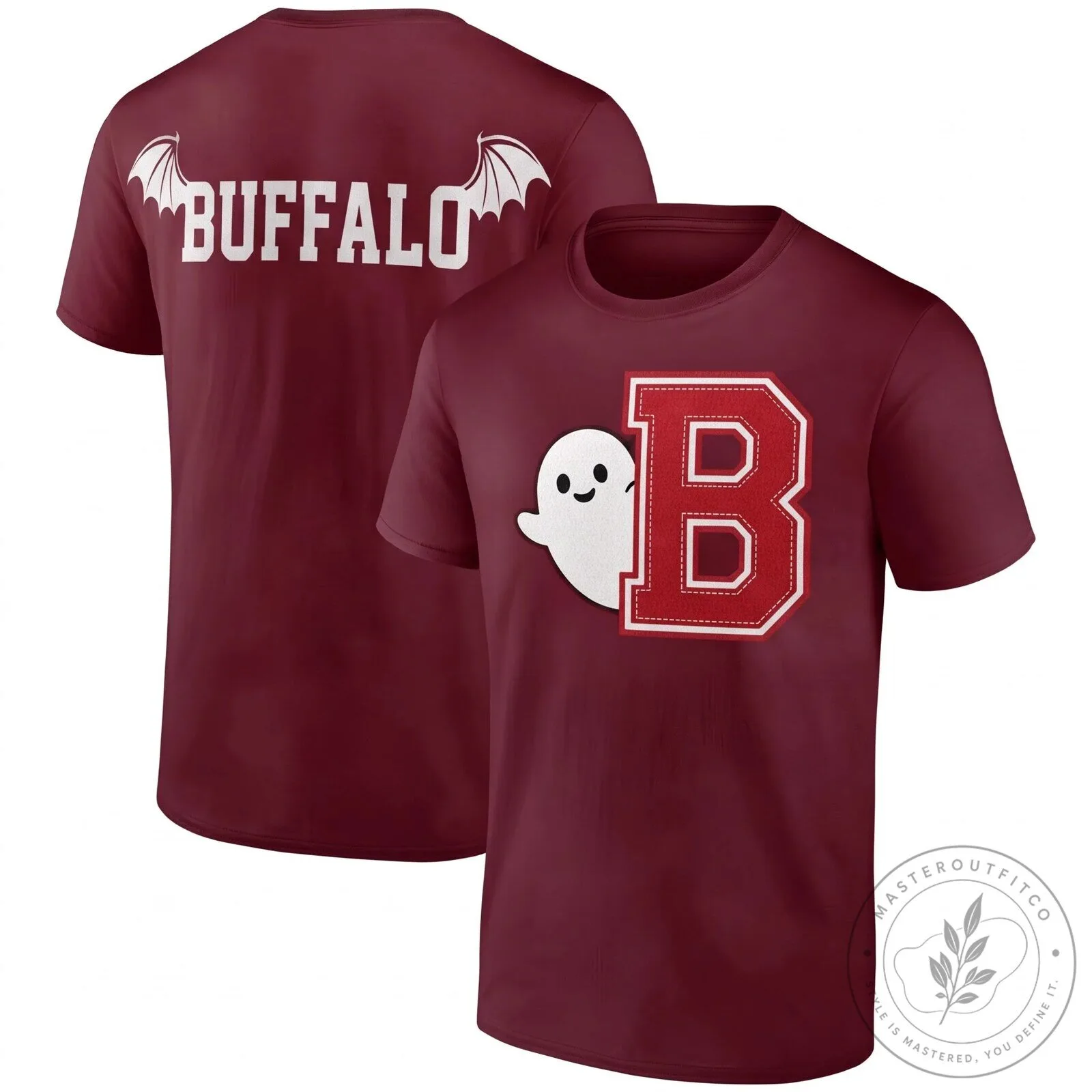 Buffalo Bills Halloween Ghost Logo Black Short Sleeve T-Shirt 17 Buffalo Bills Halloween Ghost Logo Black Short Sleeve T-Shirt