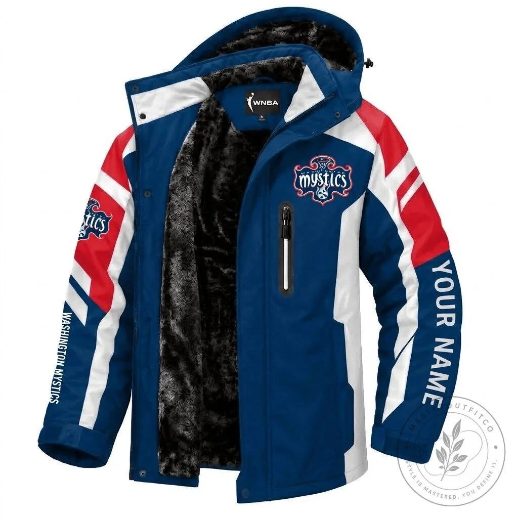 Washington Mystics WNBA Women's Waterproof Winter Parka Jacket