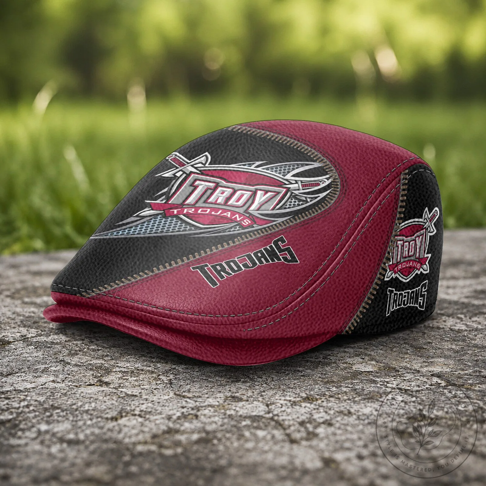 Troy Trojans NCAA Golf Flat Cap Hat 9 Troy Trojans NCAA Golf Flat Cap Hat