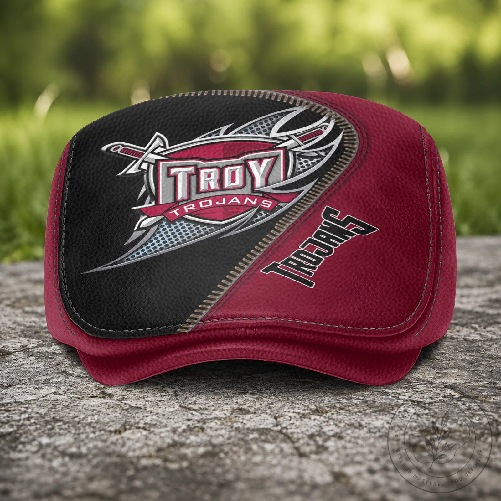 Troy Trojans NCAA Golf Flat Cap Hat 10 Troy Trojans NCAA Golf Flat Cap Hat