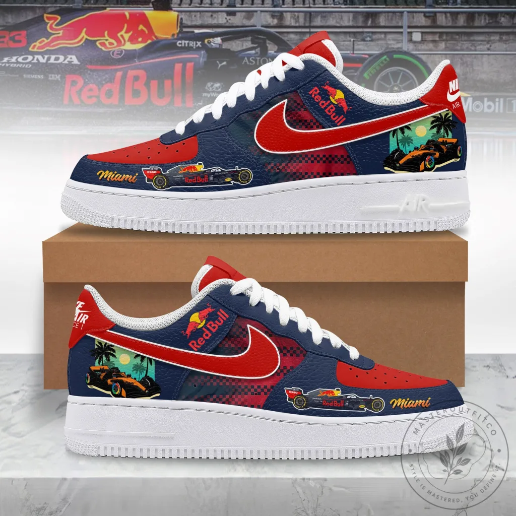 Red Bull Racing Formula 1 Miami Grand Prix Custom Sneakers 1 Red Bull Racing Formula 1 Miami Grand Prix Custom Sneakers