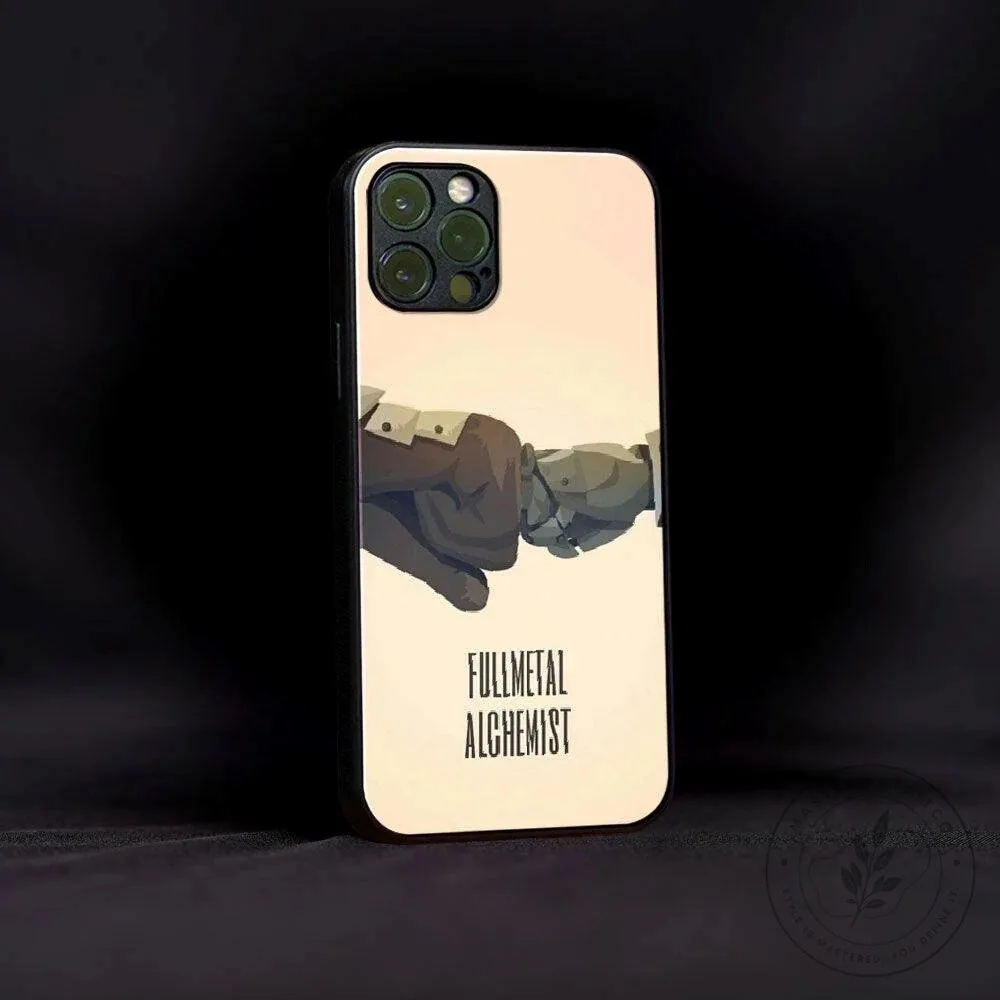 Fullmetal Alchemist Edward Elric Alphonse Elric Fist Bump Phone Case