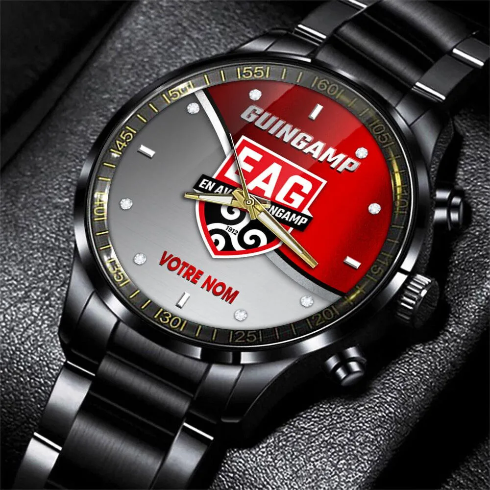 En Avant Guingamp Football Club Fan Stainless Steel Watch