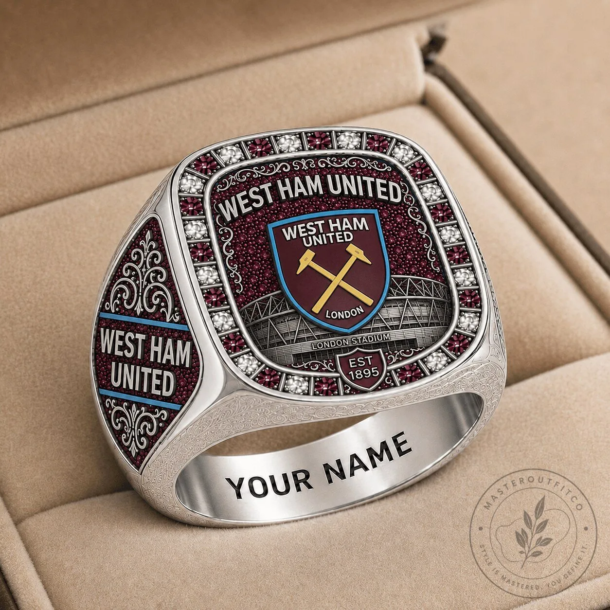 West Ham United Football Club London Stadium Custom Name Fan Ring