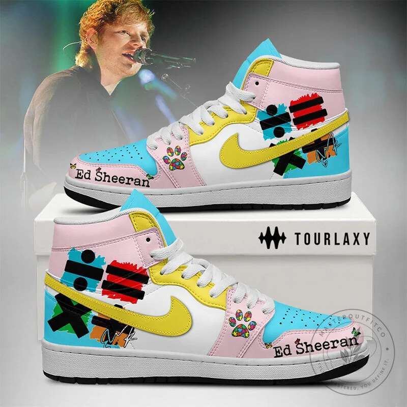Ed Sheeran Divide Album Art High-Top Sneakers 2 Ed Sheeran Divide Album Art High-Top Sneakers
