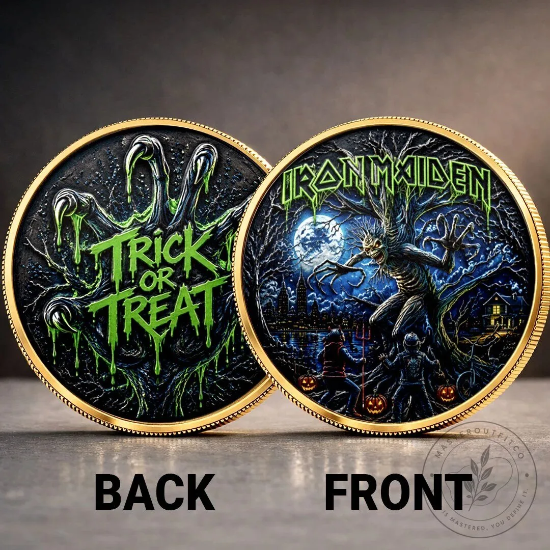 Iron Maiden Fear of the Dark Trick or Treat Halloween Commemorative Coin